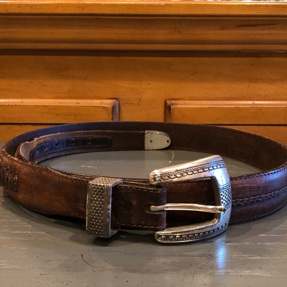 Onyx by Brighton Men's Brown Salina Leather Belt - Picture 2 of 16